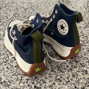 Converse High-Top Sneakers - Navy and Olive
